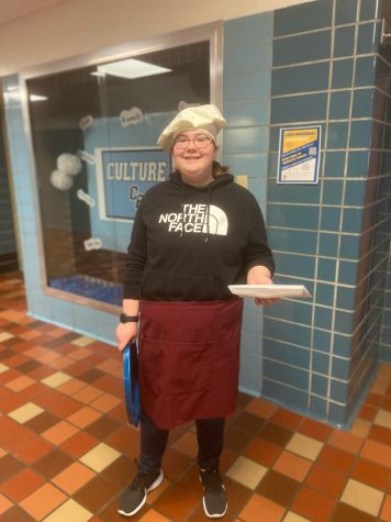 Morgan Halverson,12 delivers Thundershack orders around the school.