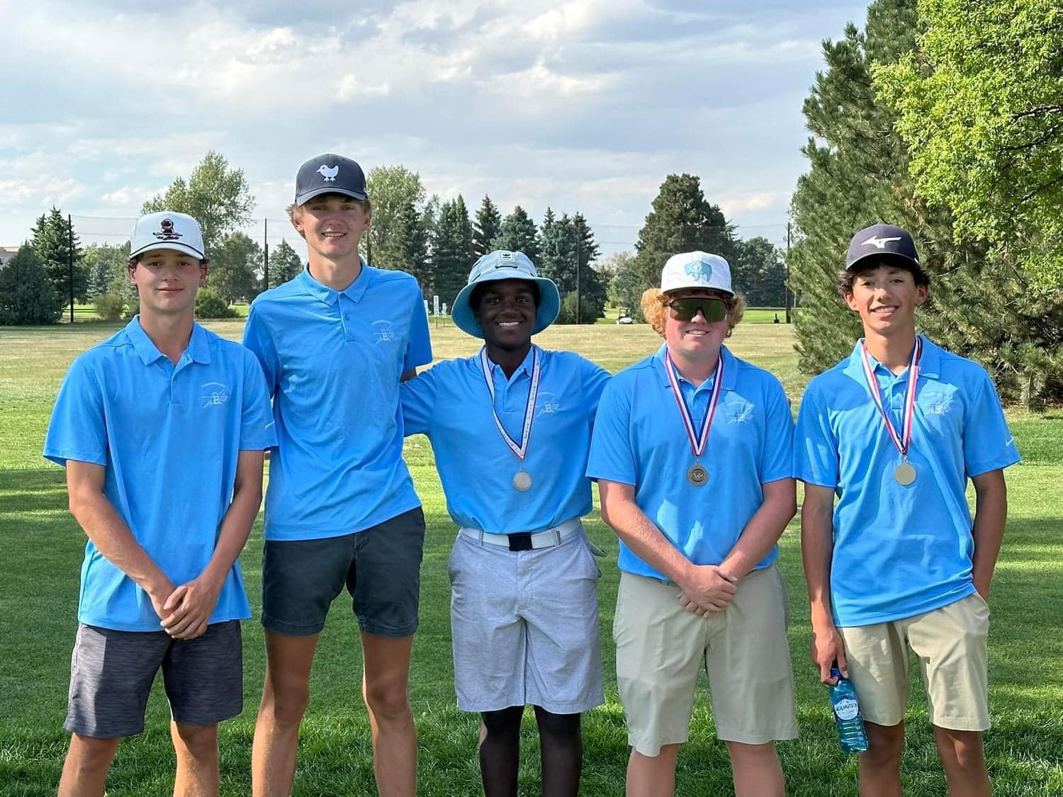 East boys golf shows off their metals from regionals.
Photo Courtesy: Cheyenne East Athletics