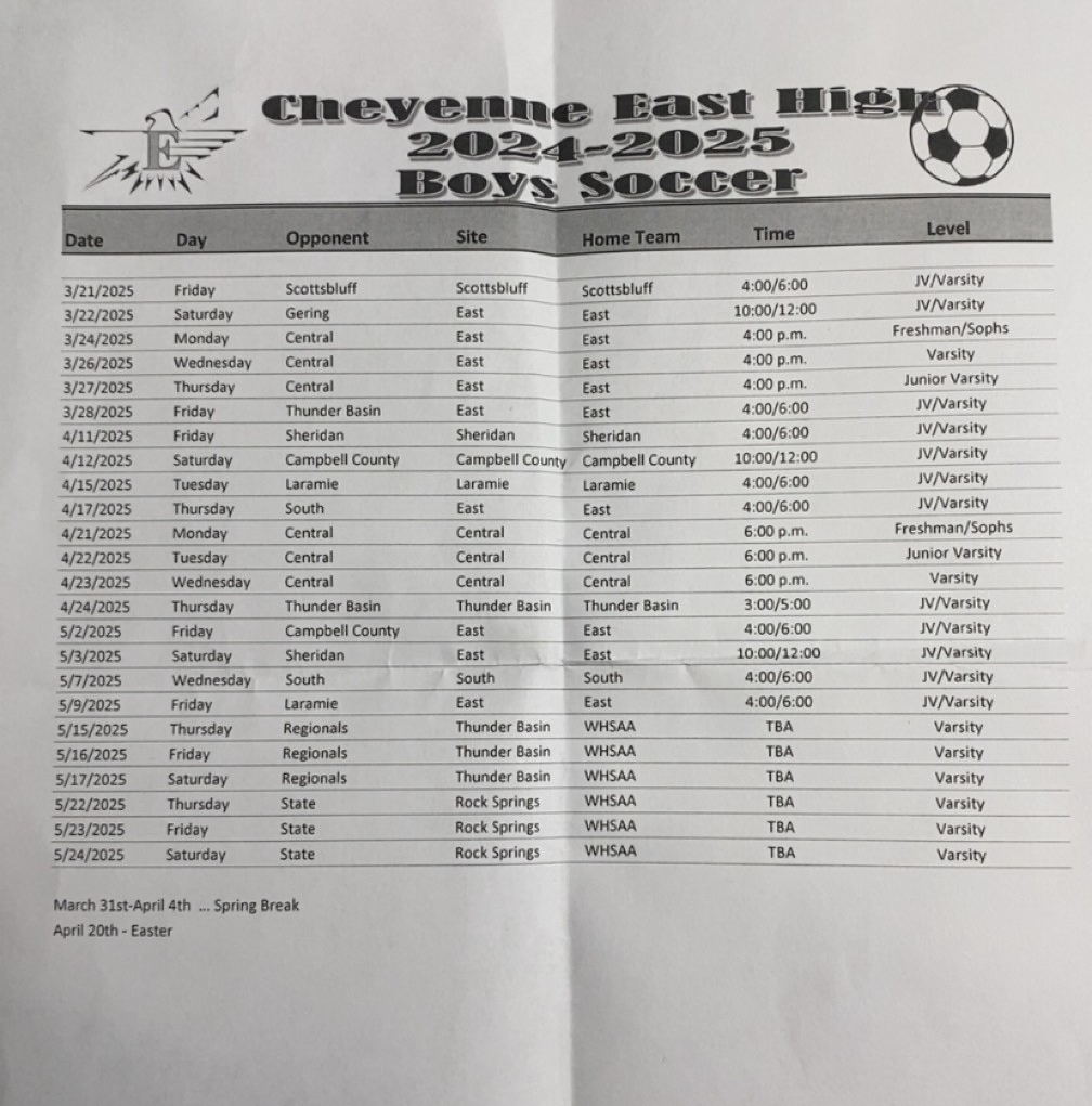 Exciting Season Ahead for East High School Boys Soccer